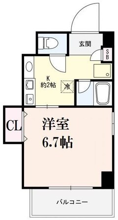 西宮駅 徒歩8分 5階の物件間取画像